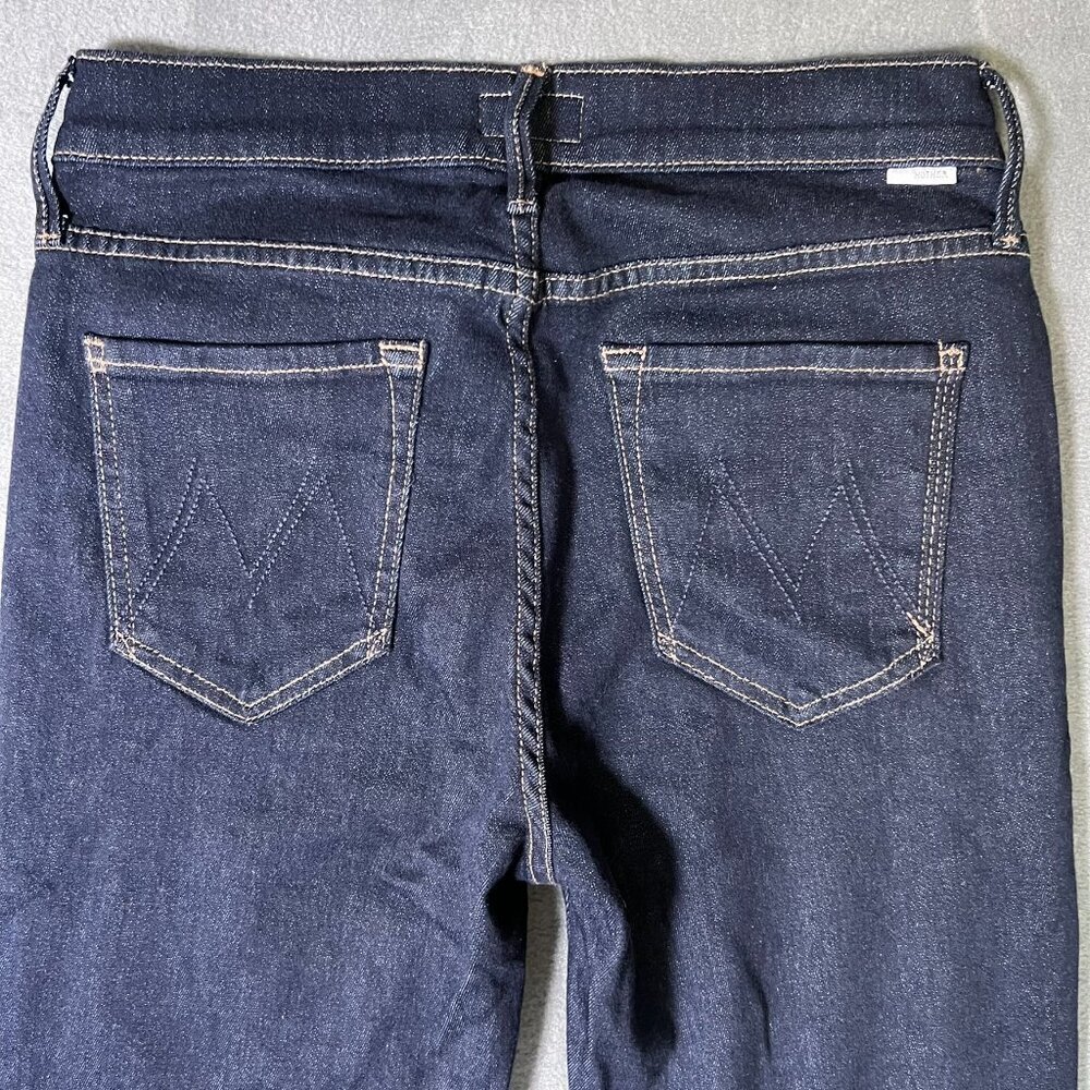 MOTHER‎ Looker Ankle Fray So Good Jeans Dark Wash Size 28 - Picture 8 of 12